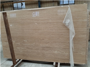 Beige Travertine (Vein Cut and Cross Cut) Slabs