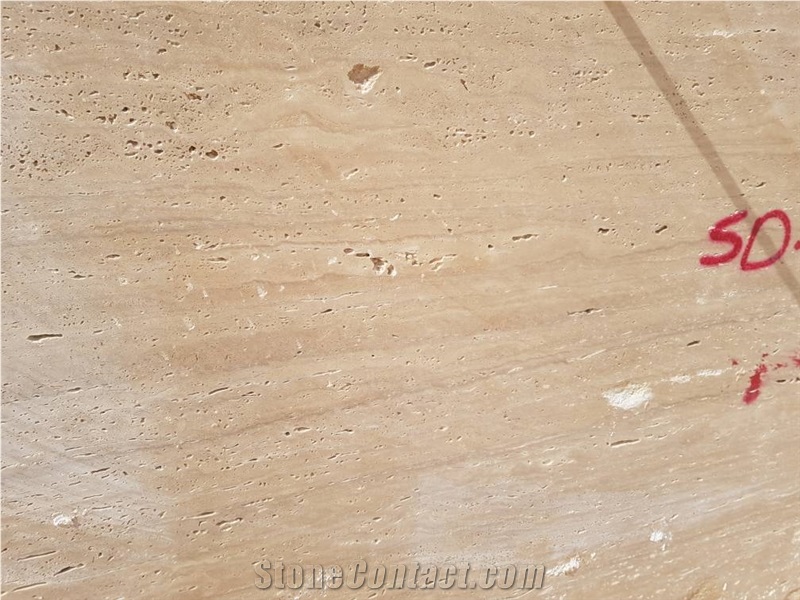 Beige Travertine (Vein Cut and Cross Cut) Slabs