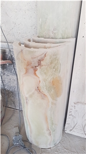 Green Onyx Hollow Column