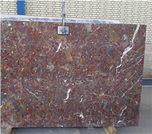 Red Conglomerate Marble M-11144