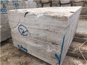 Persian Silver Travertine Blocks