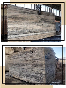 Persian Silver Travertine Blocks
