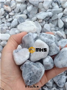 Light Grey Tumbled Pebble Stone for Garden