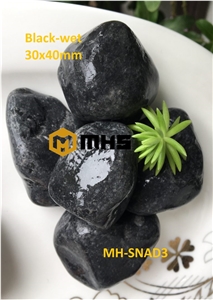 Viet Nam Black Tumbled Pebble Stone Viet Nam Black Tumbled Pebble Stone