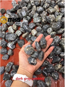 Viet Nam Dark Grey Tumbled Pebble Stone