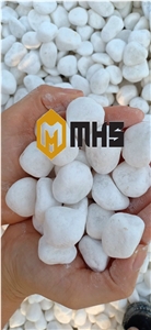 Viet Nam White Tumbled Pebble Stone