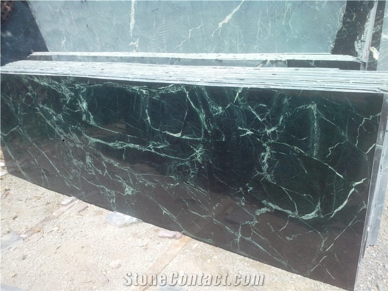 Spider Green Marble Tiles