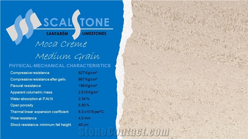 Moca Creme Medium Grain Limestone Tiles & Slab