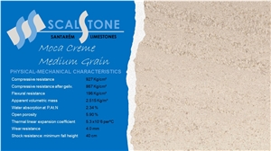 Moca Creme Medium Grain Limestone Tiles & Slab