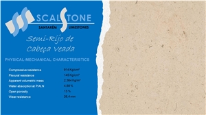Semi-Rijo De Cabeca Veada Limestone Blocks, Cabeca De Veada Limestone Semi-Rijo De Cabeca Veada Limestone Blocks, Cabeca De Veada Limestone