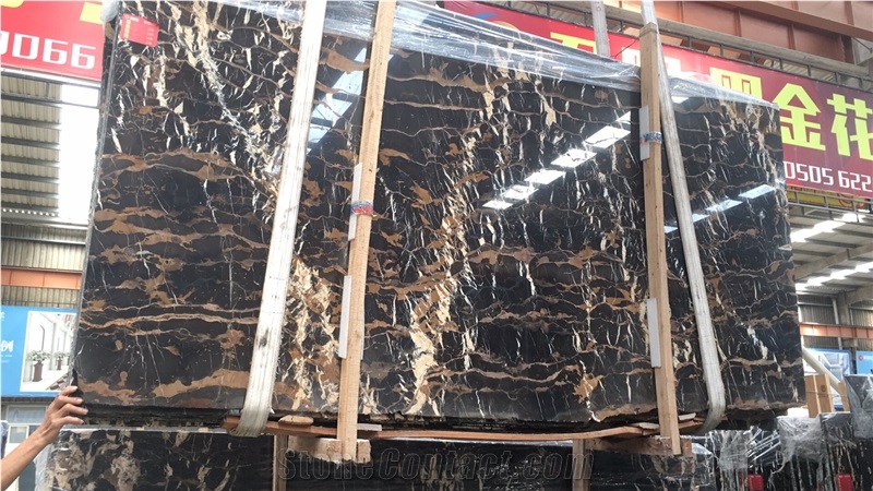 Afghan Nero Portoro Marble,Dehnow Marble