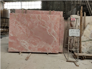 Afghan Pink Onyx Slab and Tile