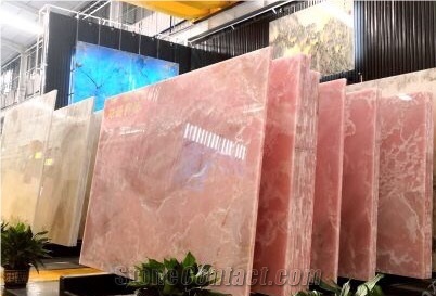 Afghan Pink Onyx Slab