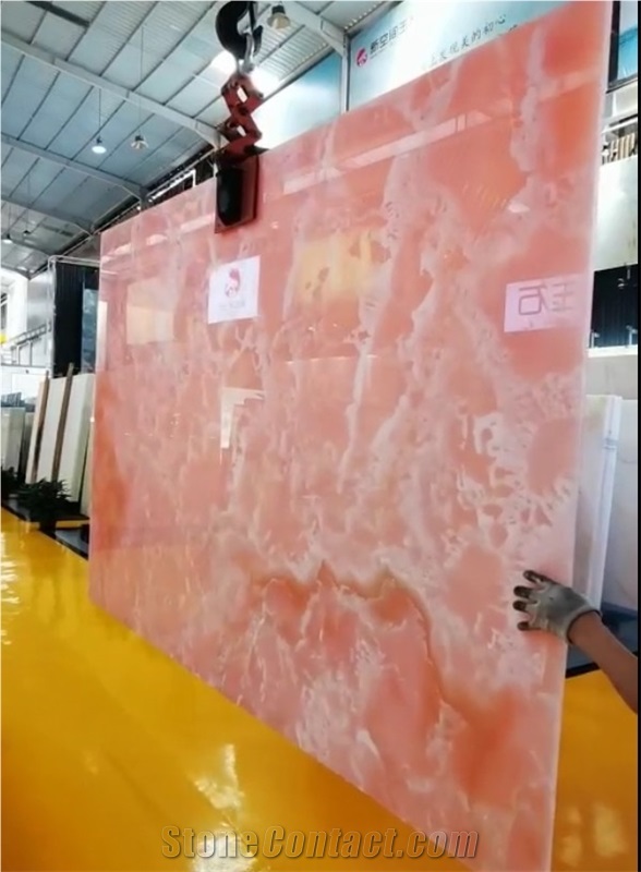 Afghan Pink Onyx Slab