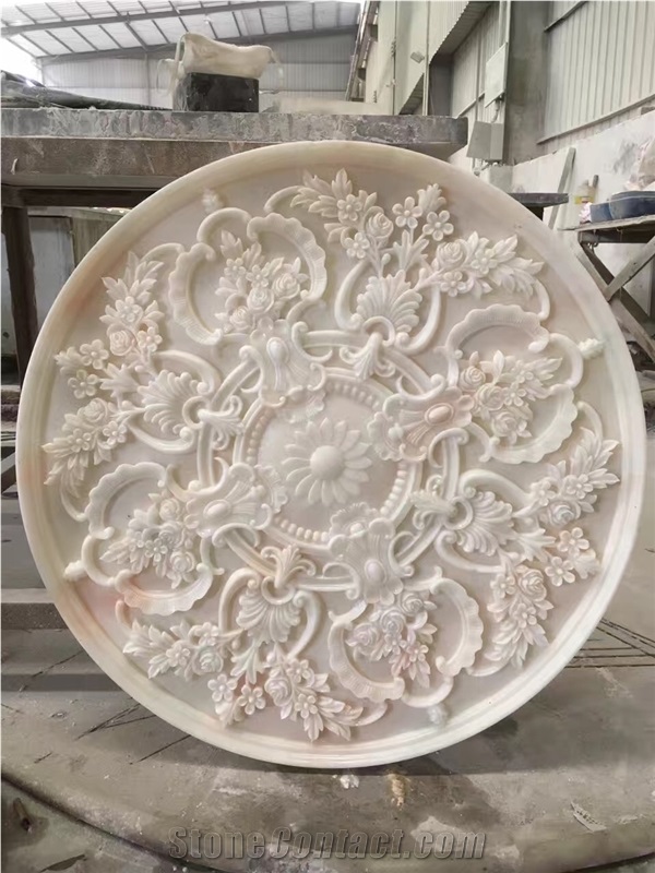 Beige Marble Stone Relief/Curving/Engraving