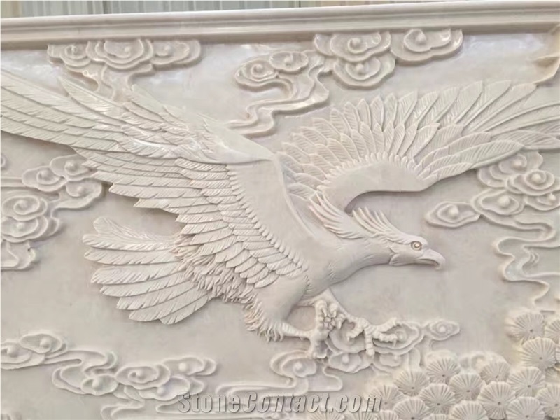 Beige Marble Stone Relief/Curving/Engraving