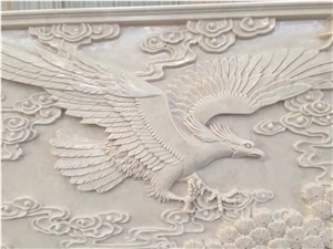 Beige Marble Stone Relief/Curving/Engraving