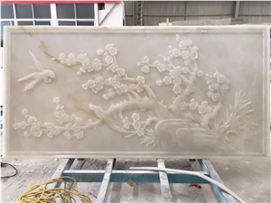 Beige Marble Stone Relief/Curving/Engraving