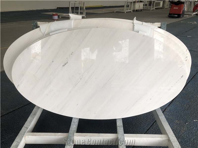 Bianco Polaris Marble Stone Table Top