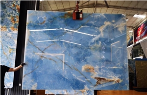 Blue Onyx Slab and Tile