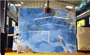 Blue Onyx Slab and Tile