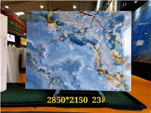 Blue Onyx Slab and Tile