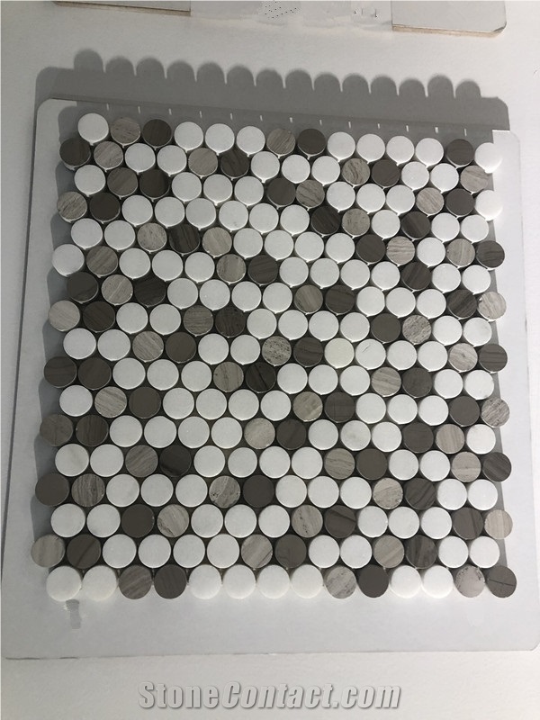 Carrara White Marble Hexagon Mosaic for Floor Tile