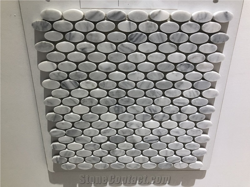 White Crystal Marble Stone Mosaic for Floor Tile