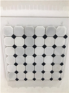 White Crystal Marble Stone Mosaic for Floor Tile