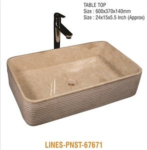Marble Sink Basin Wash Basin