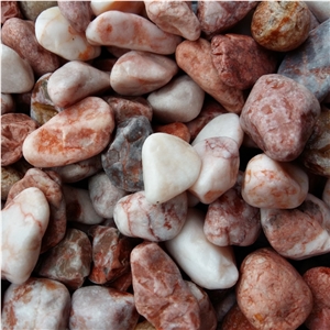 Pink Pebbles Round White Gravel Stone for Garden