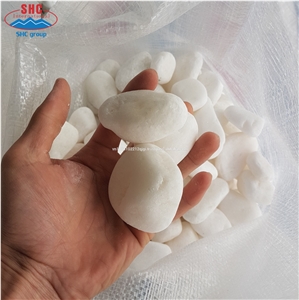 Snow White Tumble Garden Pebble Stone Tumble Stone