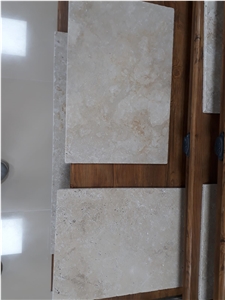 Silver Travertine Slabs, Tiles, Versailles Pattern