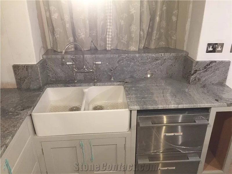 Azzuro Quartzite Kitchen Island Top, Countertop