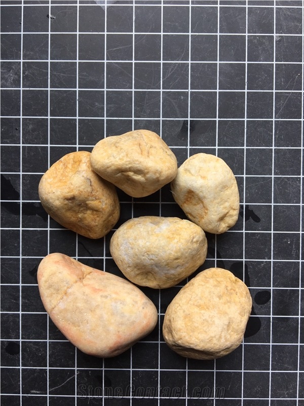 Lemon Yellow Pebble Stone