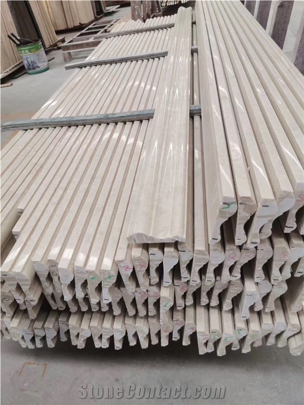 Aran White Beige Marble Door Frame Design