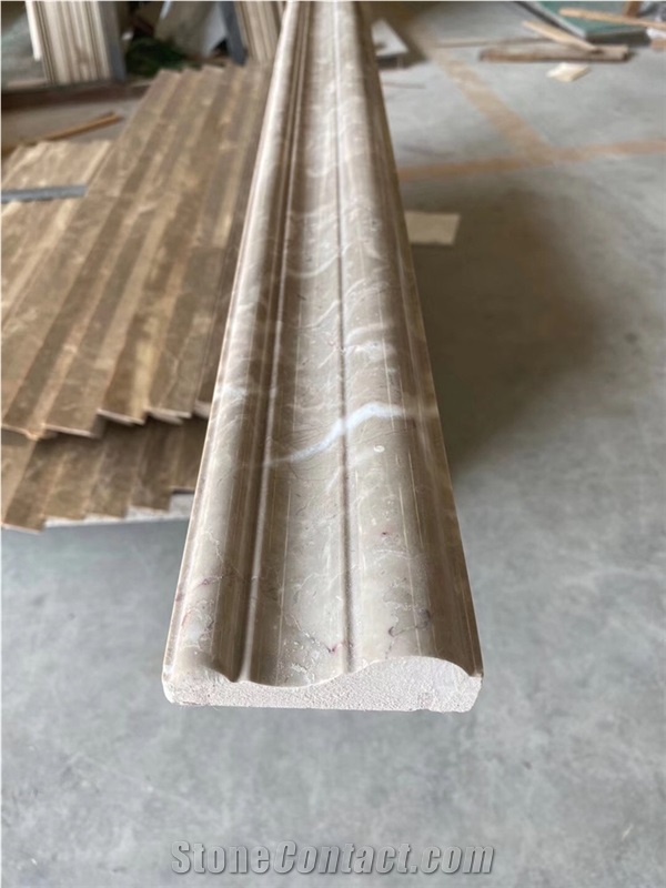 Aran White Beige Marble Door Frame Design