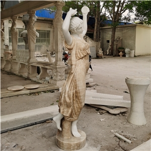 Beautiful Yellow Onyx Marble Statues