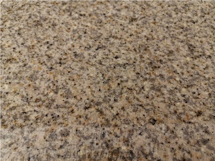 Polished Shandong Misty Yellow Granite Floor Tiles
