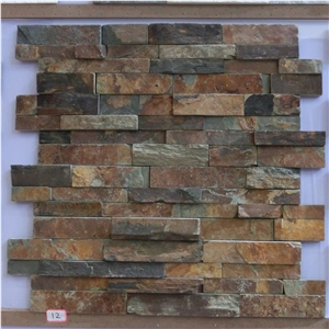 Z Shape China Rustic Slate Cultured Stone Veneer