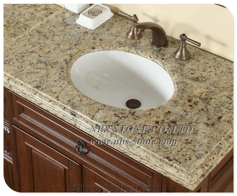 Natural Granite Bathroom Vanity Top Prefab Granite