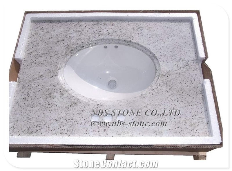 Natural Granite Bathroom Vanity Top Prefab Granite