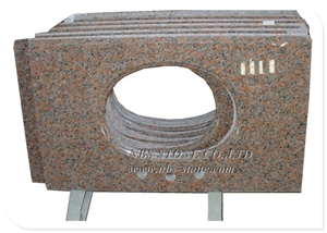 Natural Granite Bathroom Vanity Top Prefab Granite