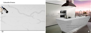 Prefab Polish Kitchen Artificial Quartz Countertop