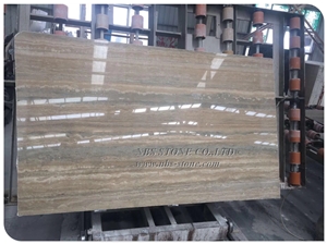 Sliver Grey Travertine Slab for Sale Walling Tile
