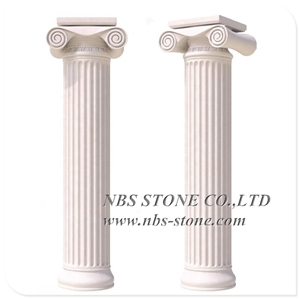 Stone Material Classic Roman Pillars Column