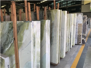 Galaxy Ocean Green Jade Marble Slab,Floor Tiles