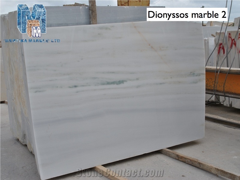 Pentelikon White Greek Marble Polished Slabs Tiles