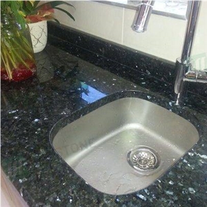 Emerald Pearl Granite Countertop Prefab Kitchen Top