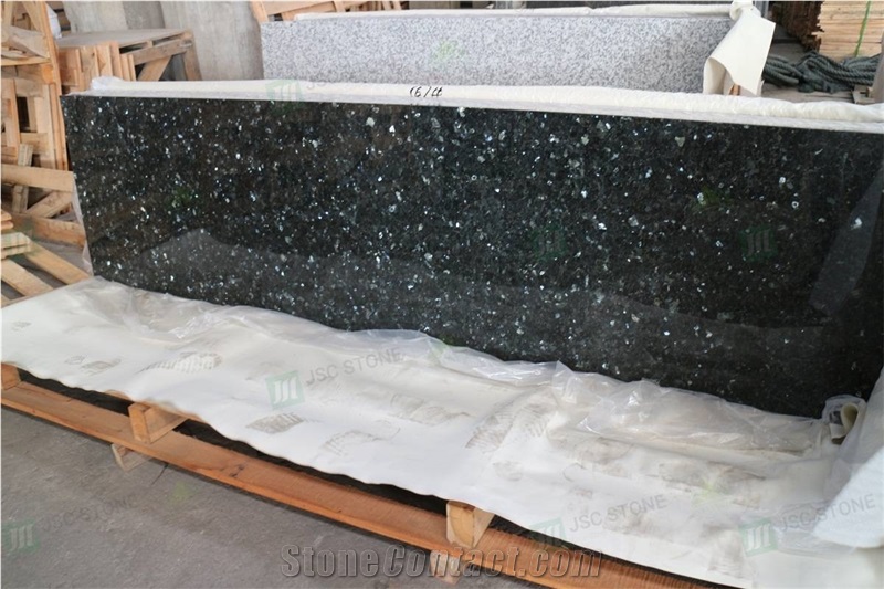 Emerald Pearl Granite Countertop Prefab Kitchen Top